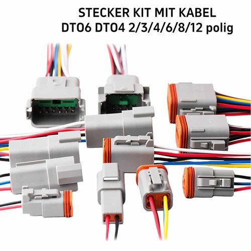 Deutsch stecker 6 - stecker, 2,3,4,6,8,12