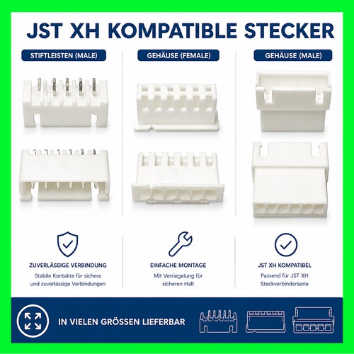 Jst stecker male - jst, xh